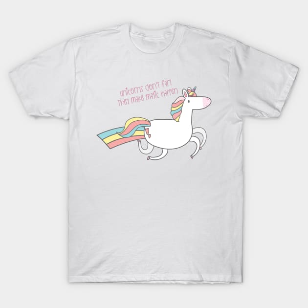 Unicorn farts T-Shirt by SeriousMustache